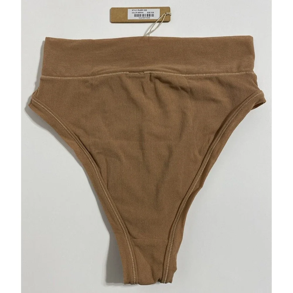 SKIMS Fits Everybody Cheeky Brief Panty Panties Women's XXS 2XS Sienna Brown NEW